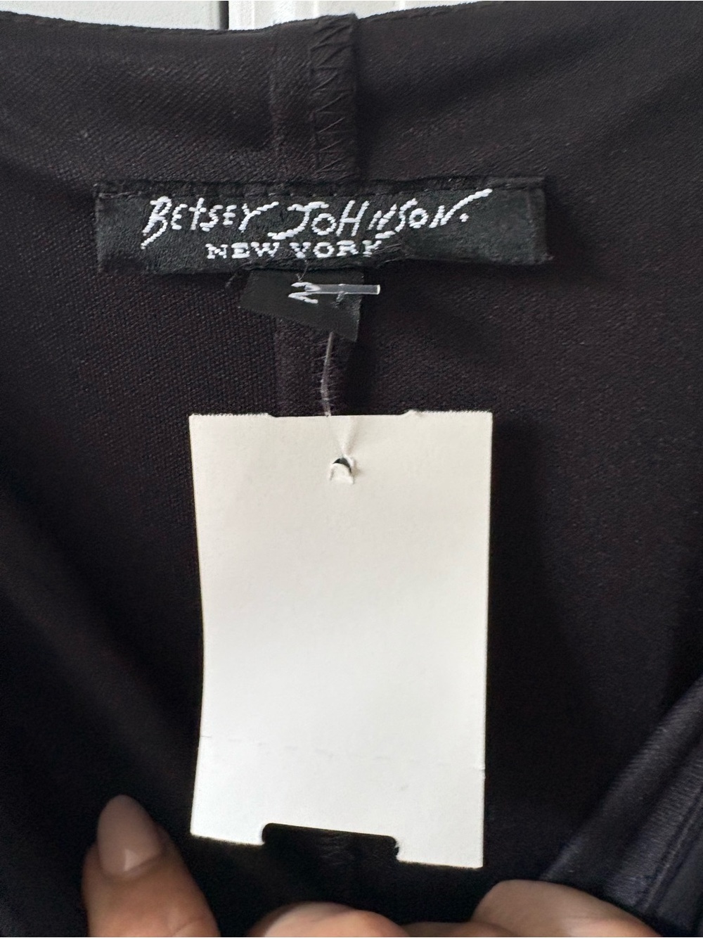 Betsey Johnson Black Silk Dress Vintage Made in USA - Picture 4 of 13